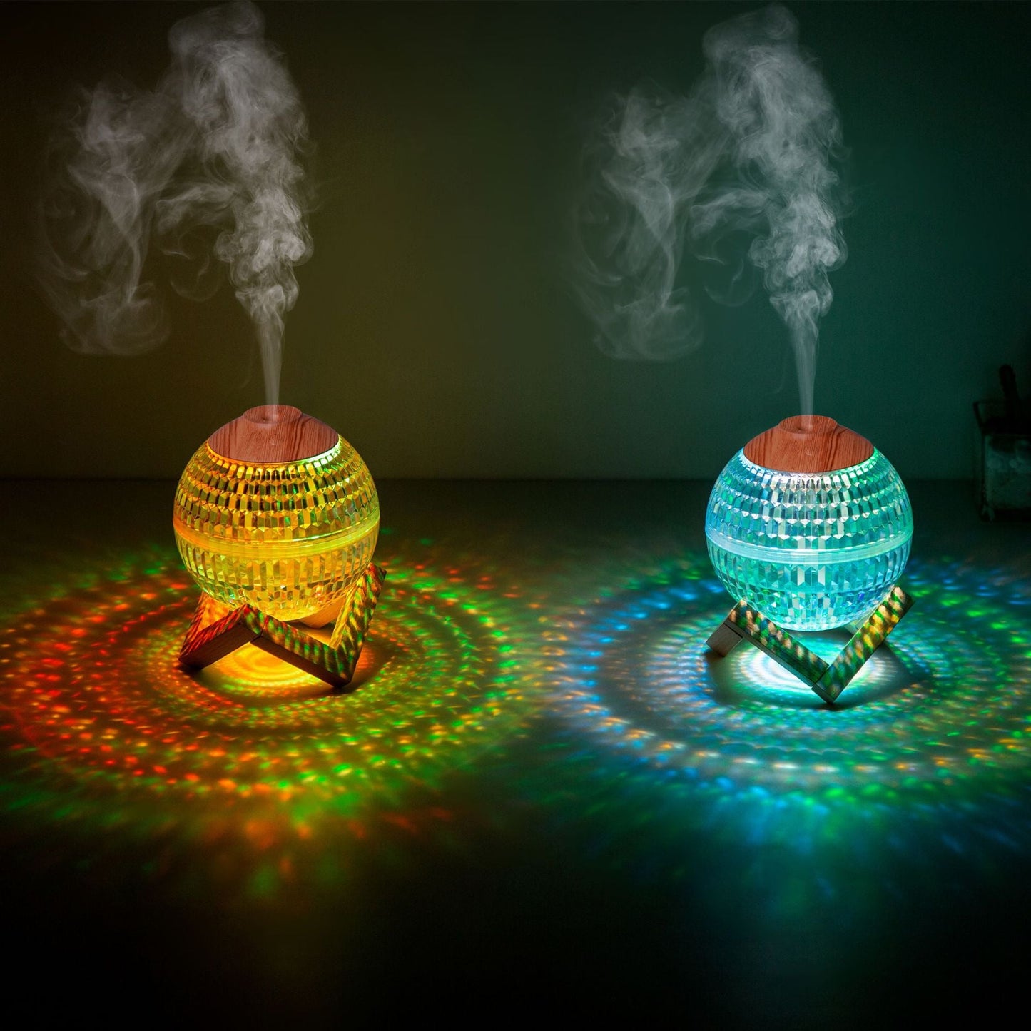 Home Bedroom Glass Orb Humidifier Tabletop