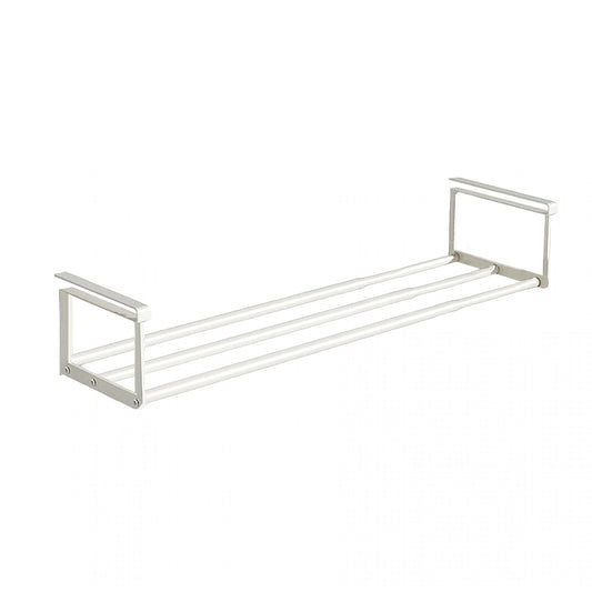 HGZBS Expandable Shoe Rack Organizer - Adjustable Shoe Rack & Under Cabinet Shelf - for Shoe or Clothing Storage and Organization, Under Shelf Storage (White,1 Pcs)