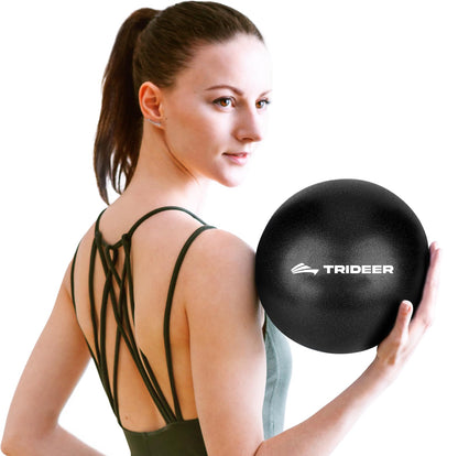 Trideer 9-Inch Pilates Exercise Ball for Yoga & Core Training, Small Stability Ball with Guide for Physical Therapy, Balance, Stretching, Gym and Home Use