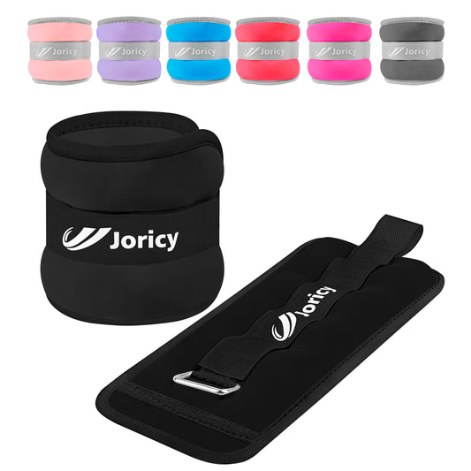 Ankle Weights, Wrist Leg Arm Weights for Women Men Kids with Adjustable Straps, Strength Training Weighted for Yoga, Jogging, Running, Walking, Fitness, Gym Workout - 1LBS Pair (0.5 LB Each Weight),