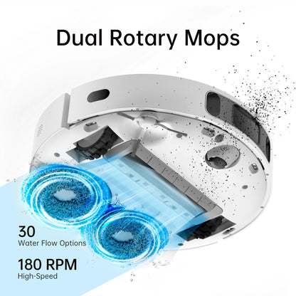dreame L10s Ultra Robot Vacuum and Mop Combo, Auto Mop Cleaning and Drying, Self-Refilling and Self-Emptying Base for 60 Days of Cleaning, 5300Pa Suction and AI Navigation, Compatible with Alexa